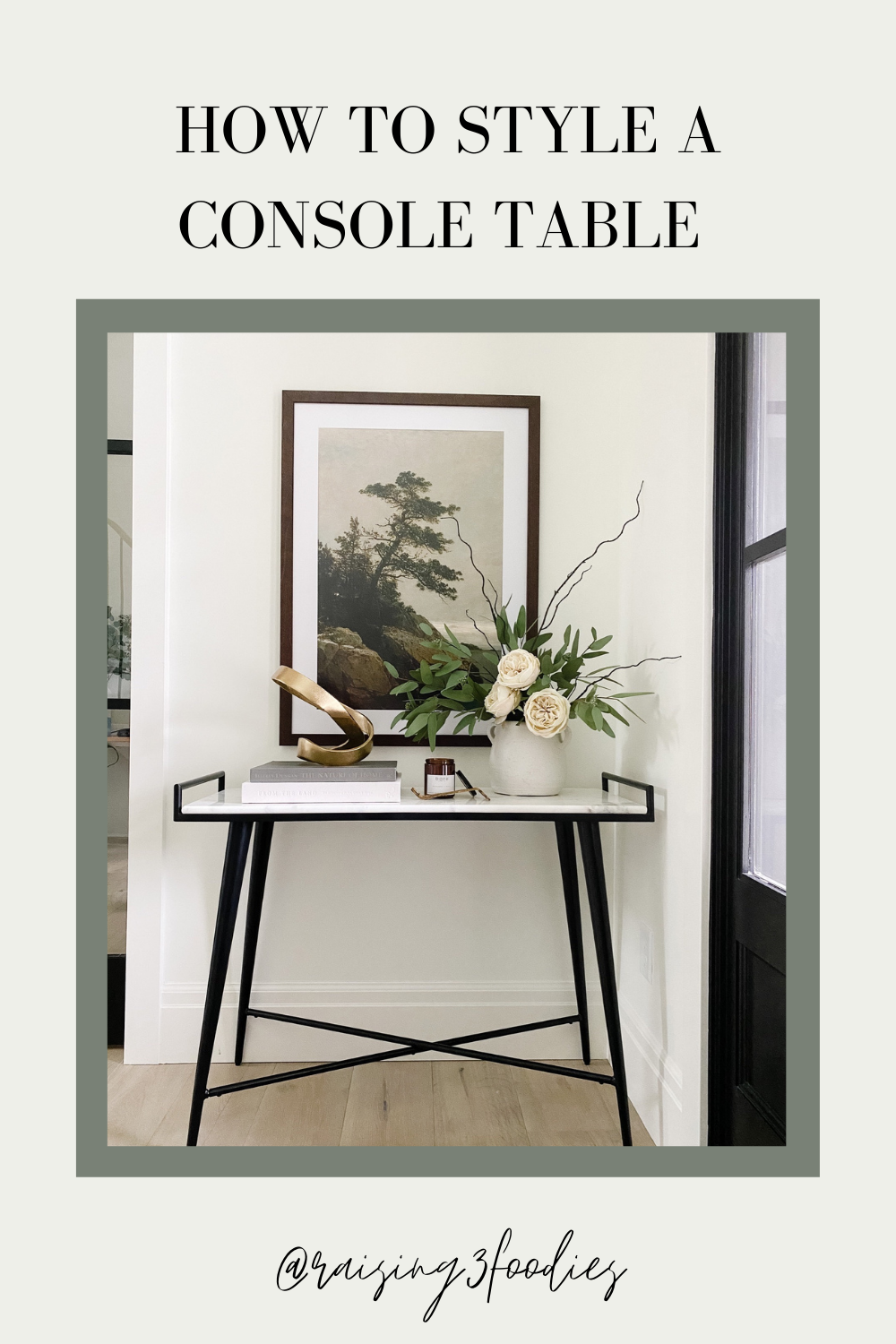 how to style a console table