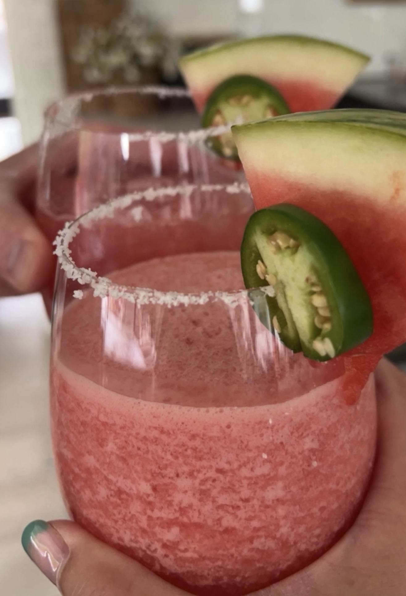 my favorite go-to watermelon margarita recipe