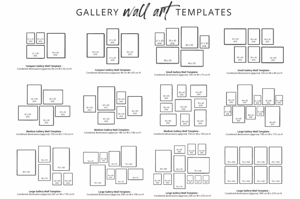 How to Create a Gallery Wall-templates