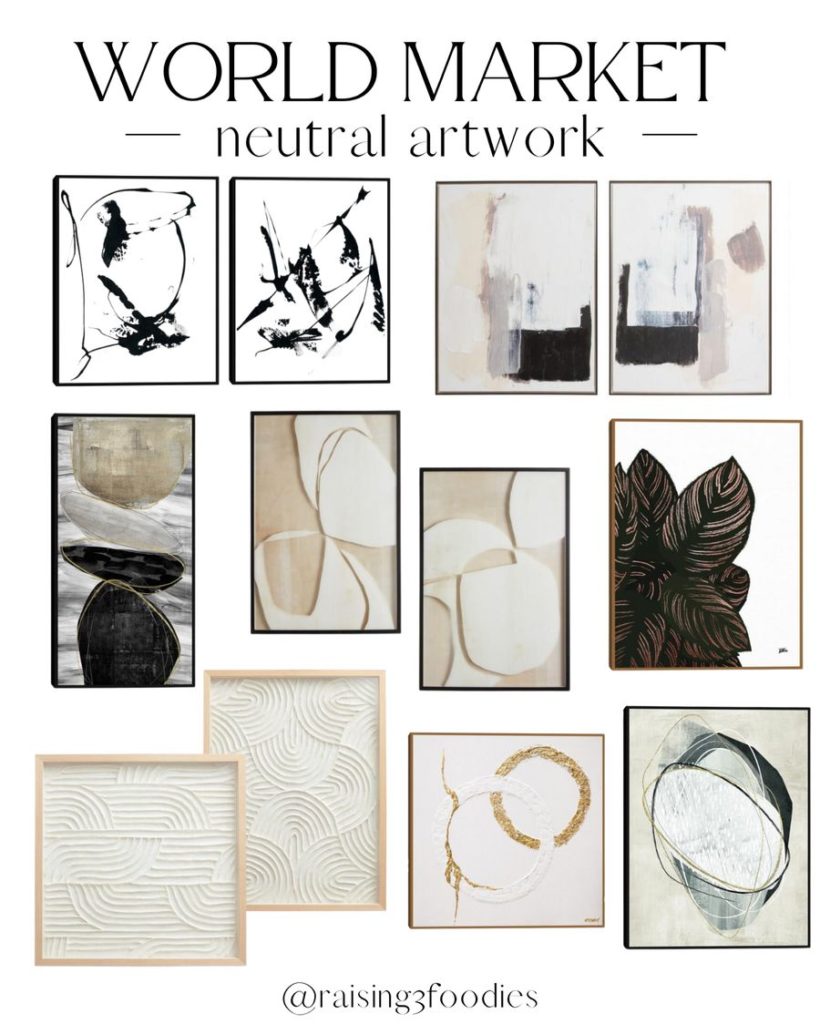 How to Create a Gallery Wall-World Market neutral artwork